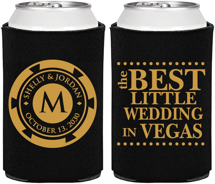 Personalized Wedding Can Coolers - Las Vegas | 457