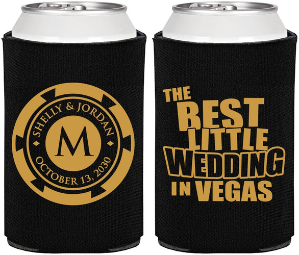 Personalized Wedding Can Coolers - Las Vegas | 458