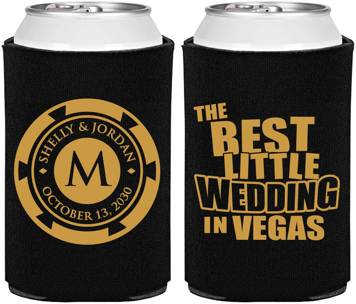 Personalized Wedding Can Coolers - Las Vegas | 458