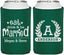 Personalized Wedding Can Coolers - Monogram | 464
