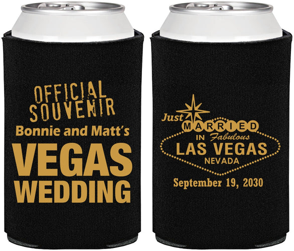 Personalized Wedding Can Coolers - Las Vegas | 466