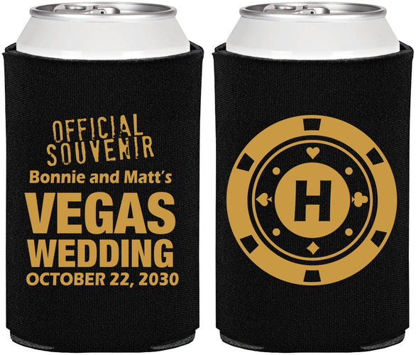 Personalized Wedding Can Coolers - Las Vegas | 467