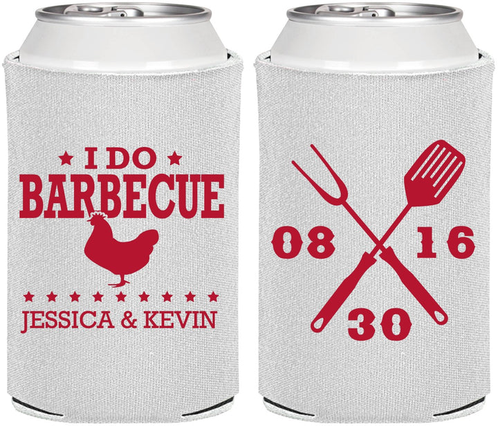 Personalized Wedding Can Coolers - I Do Barbecue Bbq | 472