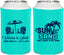 Personalized Wedding Can Coolers - Sun Sand Drink In My Hand | 479