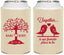 Personalized Wedding Can Coolers - Love Birds | 481