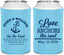 Personalized Wedding Can Coolers - Love Anchors The Soul | 498