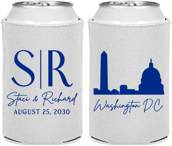 Personalized Wedding Can Coolers - Washington Dc | 500