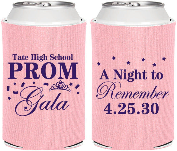 Personalized Prom Can Coolers - A Night To Remember | 50003