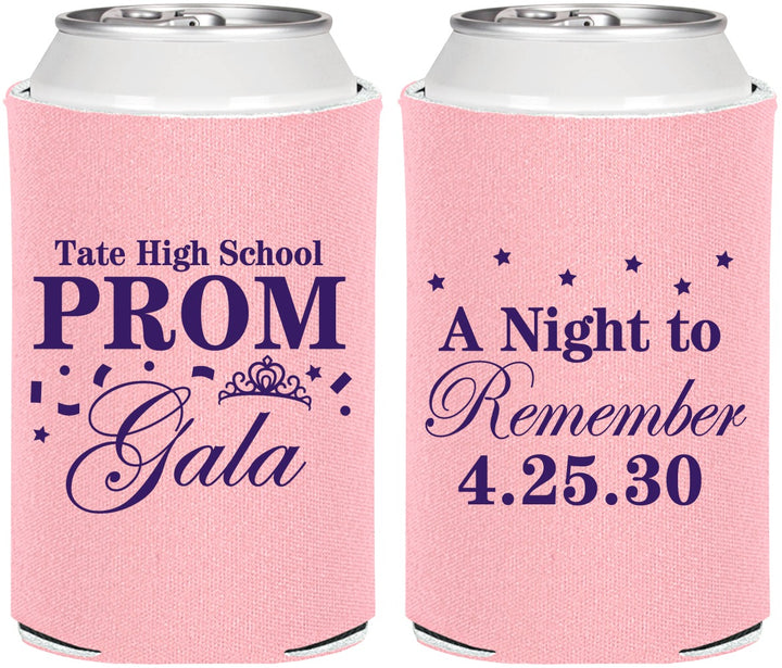 Personalized Prom Can Coolers - A Night To Remember | 50003
