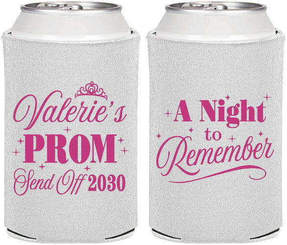 Personalized Prom Can Coolers - Send Off | 50006