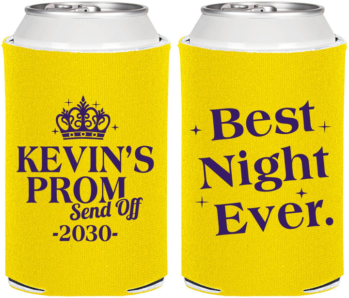 Personalized Prom Can Coolers - Send Off | 50009