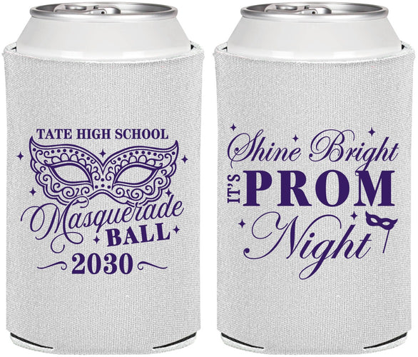 Personalized Prom Can Coolers - Masquerade Ball | 50010
