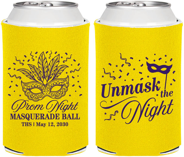 Personalized Prom Can Coolers - Masquerade Ball | 50011