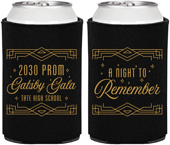 Personalized Prom Can Coolers - Gatsby Gala | 50012
