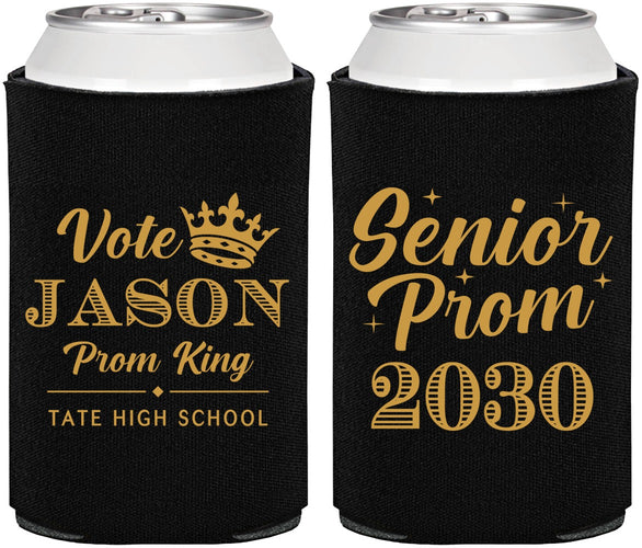 Personalized Prom Can Coolers - King Vote | 50019