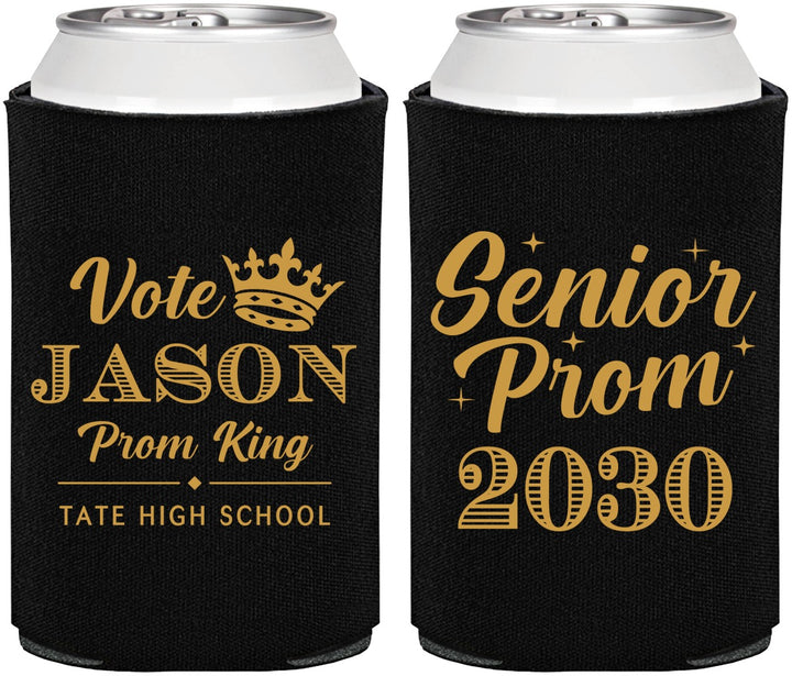 Personalized Prom Can Coolers - King Vote | 50019
