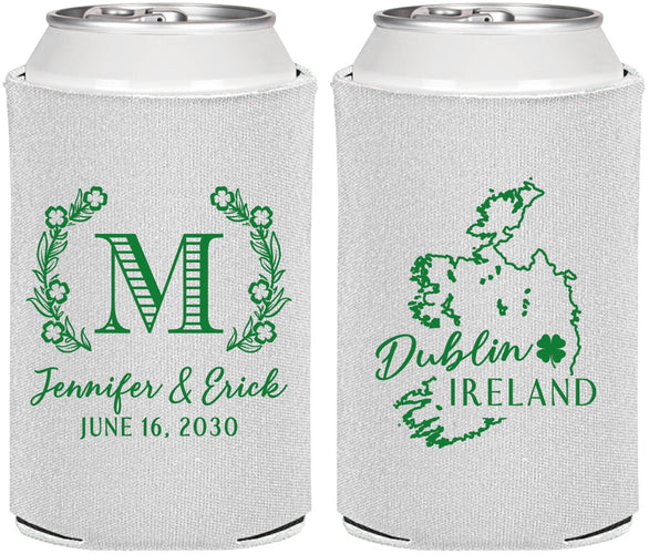 Personalized Wedding Can Coolers - Ireland | 528