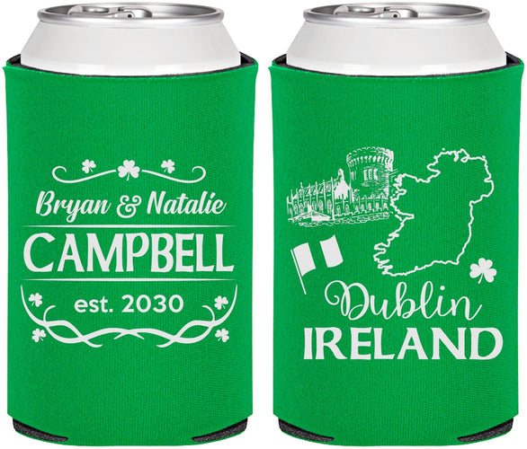 Personalized Wedding Can Coolers - Ireland | 529