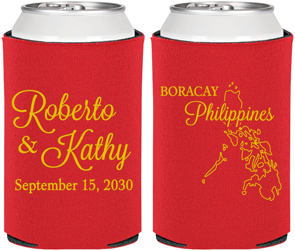 Personalized Wedding Can Coolers - Philippines | 536