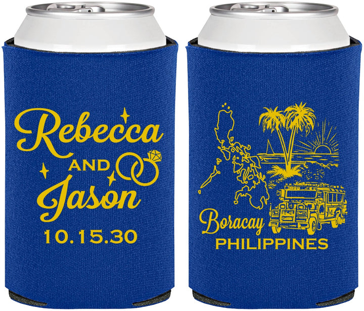 Personalized Wedding Can Coolers - Philippines | 537