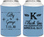 Personalized Wedding Can Coolers - Monogram | 556