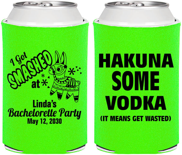 Personalized Bachelorette Can Coolers - Mexico Fiesta | 60008