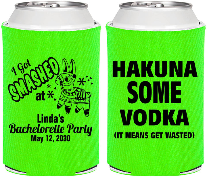 Personalized Bachelorette Can Coolers - Mexico Fiesta | 60008