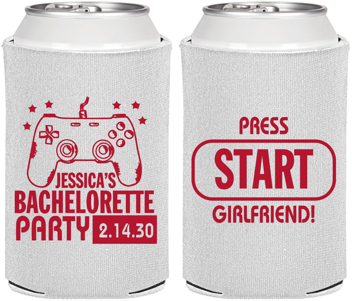Personalized Bachelorette Can Coolers - Video Games | 60009