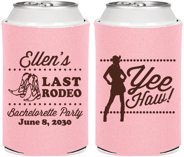 Personalized Bachelorette Can Coolers - Last Rodeo | 60021