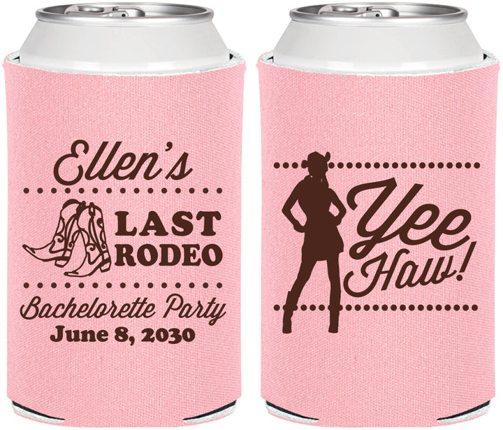 Personalized Bachelorette Can Coolers - Last Rodeo | 60021