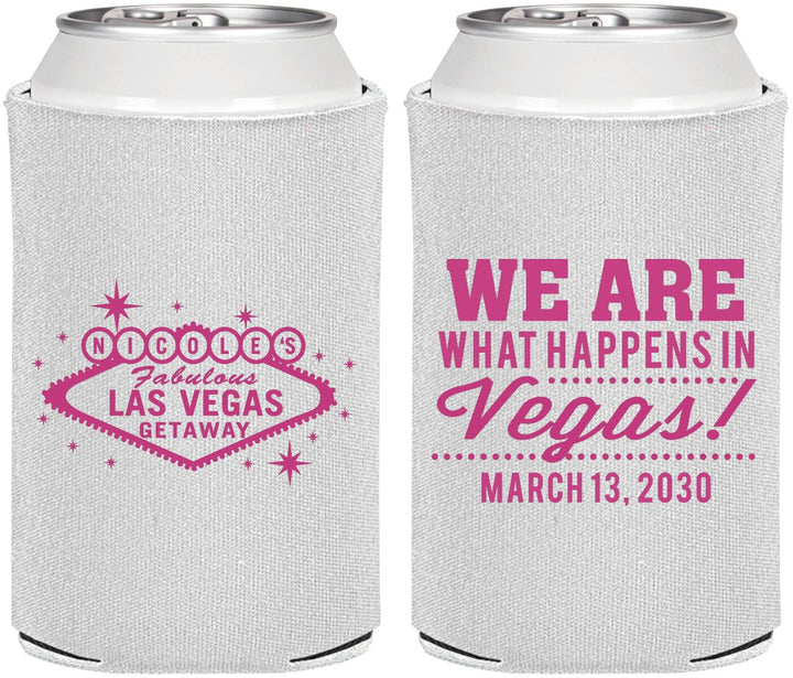 Personalized Bachelorette Can Coolers - Las Vegas | 60029