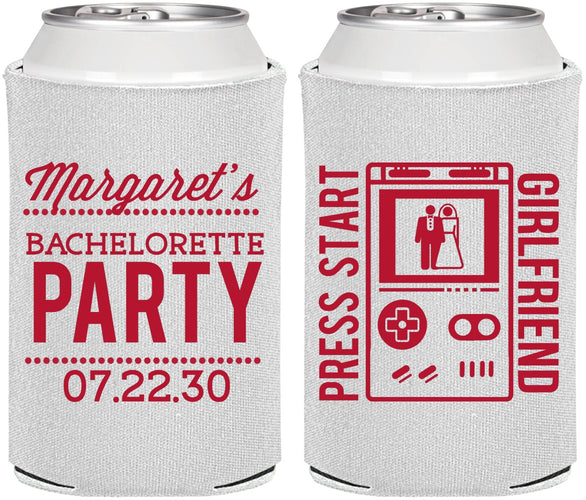 Personalized Bachelorette Can Coolers - Video Games | 60039