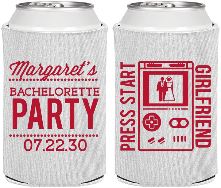 Personalized Bachelorette Can Coolers - Video Games | 60039
