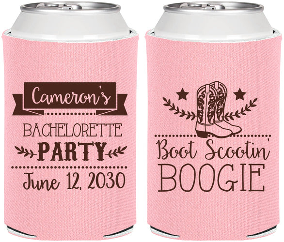 Personalized Bachelorette Can Coolers - Cowgirl | 60040