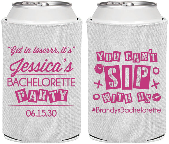 Personalized Bachelorette Can Coolers - Cant Sip With Us | 60051