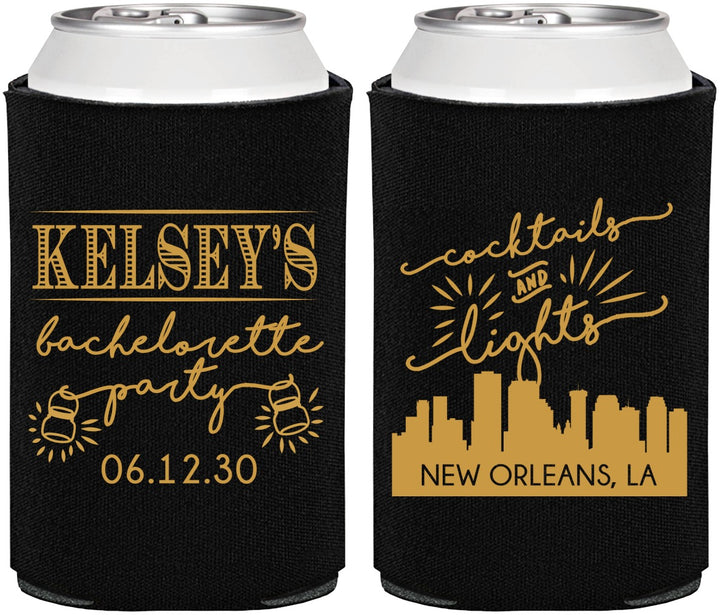 Personalized Bachelorette Can Coolers - New Orleans | 60066