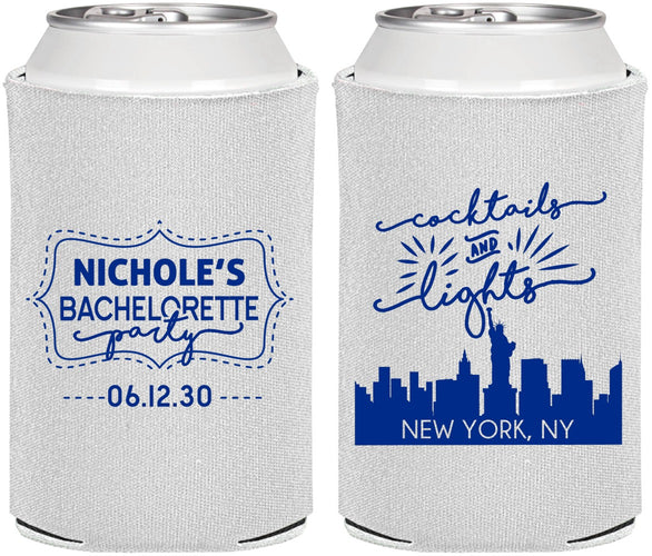 Personalized Bachelorette Can Coolers - New York | 60069