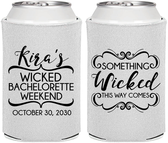 Personalized Bachelorette Can Coolers - Something Wicked | 60076