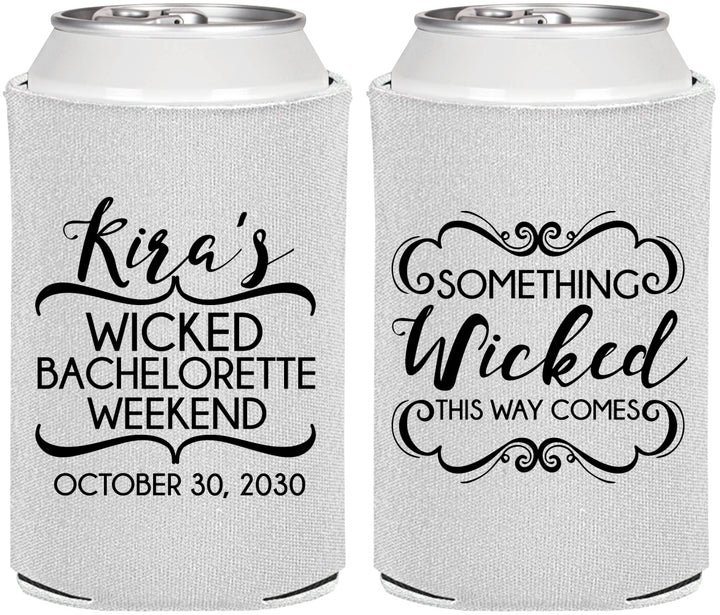 Personalized Bachelorette Can Coolers - Something Wicked | 60076