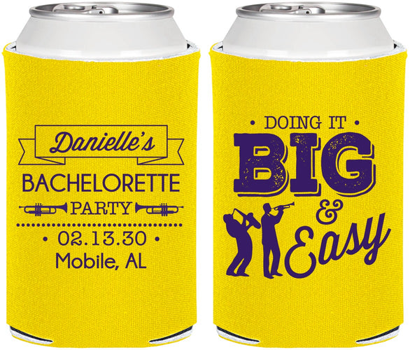 Personalized Bachelorette Can Coolers - New Orleans | 60084