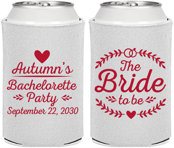 Personalized Bachelorette Can Coolers - Bride To Be | 60088