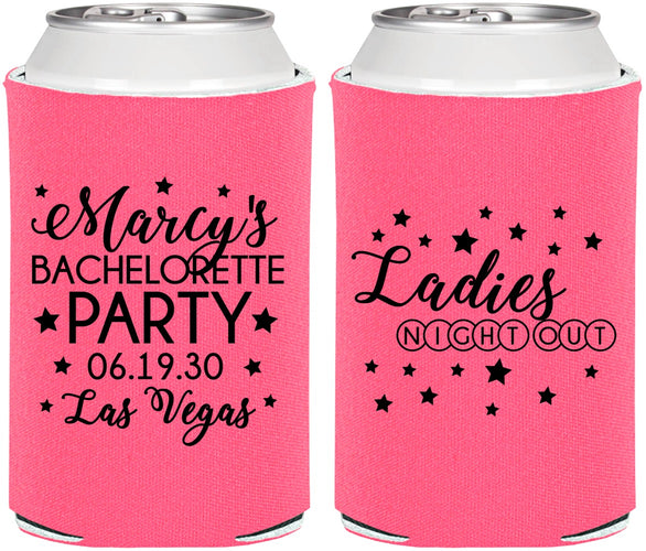Personalized Bachelorette Can Coolers - Ladies Night Out | 60101