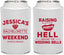 Personalized Bachelorette Can Coolers - Raising A Little Hell | 60106