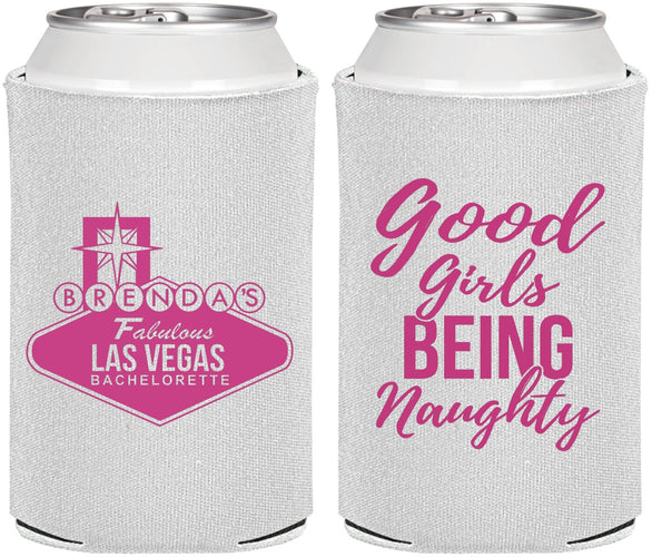 Personalized Bachelorette Can Coolers - Good Girls Naughty | 60111