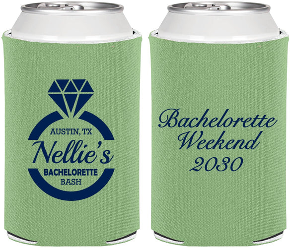 Personalized Bachelorette Can Coolers - Ring | 60115