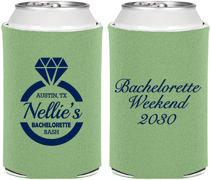 Personalized Bachelorette Can Coolers - Ring | 60115