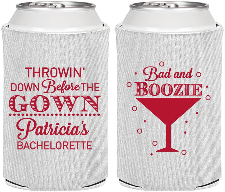 Personalized Bachelorette Can Coolers - Bad And Boozie | 60121