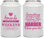 Personalized Bachelorette Can Coolers - Something Borrowed | 60131