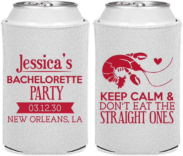 Personalized Bachelorette Can Coolers - Crawfish Boil | 60137