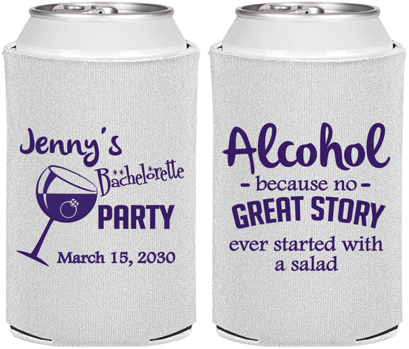 Personalized Bachelorette Can Coolers - Alcohol | 60138
